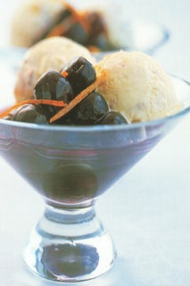 Cherry Compote And Nougat Ice Cream