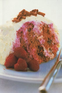 Chocolate And Raspberry Ripple Log