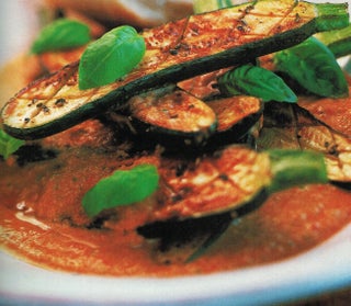 Roasted Courgettes With Almond And Tomato Mojo