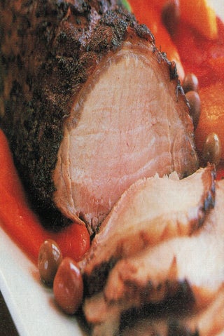 Marinated Pork Loin With Chargrilled Peppers