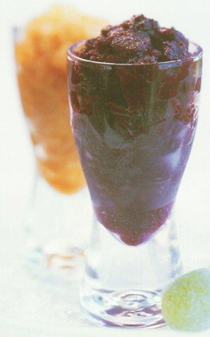 Blueberry And Creme De Cassis Granita