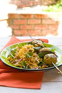 Moghul Chicken Kebabs with tomato salsa